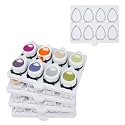 SANFURNEY Drop Ink Pad Caddy Mini Stamp Pad Storage Tray