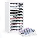 SANFURNEY Ink Pad Trays Organizer Rack 10 Slots Ink Pad Storage