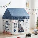 SANGANI Colorfull Light Weight Kids Play Tent House for 3-13 Year Girls&amp;Boys Multi Color. (Blue&amp;White Space), Tent House Theme