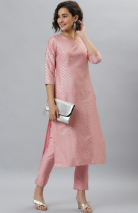 sangouri women viscose rayon kurta pant set