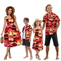 SANGTREE Family Matching Hawaiian Outfits , Casual Beach Travel Clothes ，Vacation Clothing Set for Women &amp; Men &amp; Girls &amp; Boys