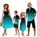 SANGTREE Family Matching Hawaiian Outfits , Casual Beach Travel Clothes ，Vacation Clothing Set for Women &amp; Men &amp; Girls &amp; Boys