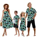 SANGTREE Family Matching Hawaiian Outfits , Casual Beach Travel Clothes ，Vacation Clothing Set for Women &amp; Men &amp; Girls &amp; Boys