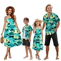 SANGTREE Family Matching Hawaiian Outfits , Casual Beach Travel Clothes ，Vacation Clothing Set for Women &amp; Men &amp; Girls &amp; Boys
