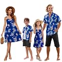 SANGTREE Family Matching Hawaiian Outfits , Casual Beach Travel Clothes ，Vacation Clothing Set for Women &amp; Men &amp; Girls &amp; Boys