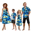 SANGTREE Family Matching Hawaiian Outfits , Casual Beach Travel Clothes ，Vacation Clothing Set for Women &amp; Men &amp; Girls &amp; Boys