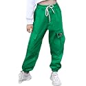 SANGTREE Girls &amp; Womens Drawstring Cargo Jogger Pants,3 Years - Women 3XL