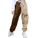 SANGTREE Girls &amp; Womens Drawstring Cargo Jogger Pants,3 Years - Women 3XL