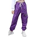 SANGTREE Girls &amp; Womens Drawstring Cargo Jogger Pants,3 Years - Women 3XL
