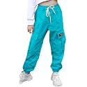 SANGTREE Girls &amp; Womens Drawstring Cargo Jogger Pants,3 Years - Women 3XL