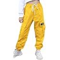 SANGTREE Girls &amp; Womens Drawstring Cargo Jogger Pants,3 Years - Women 3XL