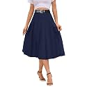 SANGTREE Girls Women39s Pleated Skirt Elastic Waist