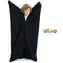 SANHO Dynamic Movement Sensory Body Sock,Large,9-12 Years Old,56''HX28''W,Good for Height:52"-61",for Autistic &amp; Sensory Processing Disorders,Updated Version,Black