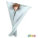 SANHO Dynamic Movement Sensory Sock Body Sock,Medium,6-9 Years Old, 47''HX27''W, Good for Height:41"-51",Silver