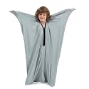 SANHO Dynamic Movement Sensory body Sock,Large,9-12 years old,56''HX28''W,Good for Height:52"-61",For Autistic &amp; Sensory Processing Disorders,Updated Version,Silver