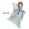 SANHO Sensory Sock Body Sock,Small,Perfect for Children with Sensory Processing Disorder,Updated Version,Silver