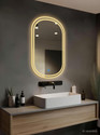 SANIF SHOP_Capsul LED Mirror For Bathroom Size 18x24, Decorative Mirror with Lights Bathroom Mirror (Designer Finish : Polished)