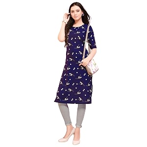 Sanisa Womens Crepe Printed Kurta