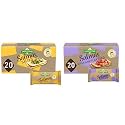 Sanissimo Salmas Crackers Bundle: Salted + Chia & Flaxseed, 20 packs each (3 crackers per pack). Oven-baked Corn Crackers, gluten-free, non-GMO, kosher certified