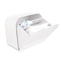 Sanitary Napkin Storage Container,6x6x3.5 inches White