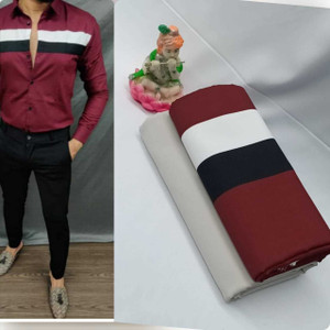 sanjevay polycotton printed shirt  trouser fabric