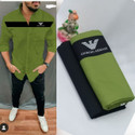 SANJEVAY Polycotton Solid Shirt & Trouser Fabric