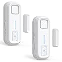 SanJie Door Alarm,Adjustable Delay 0/30s/1/2/4 Min,Left Open Alarm,2 Sensor