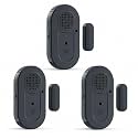 Sanjie Door Window Alarm Sensors, 3 Pack, 125dB, Volume Control