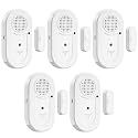 Sanjie Door Window Alarm Sensors, 5 Pack, 125dB, Volume Control