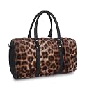 Sanjis Enterprise Fur Duffle Bag for Women | Stylish Travel Bag for Girls | Soft Plush Weekender Gym Bag | Large Capacity Overnight Travel Handbag | Fashion Cabin Luggage (Grey)