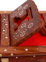 Sankalan Creation Wooden Quran Box Holy Stand for Quran Ramayan Bible Gita Guru Granth Sahib Wooden Brown Rehal