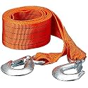 Heavy Duty Car Towing Belt 3 Mtr Long Strong Emergency Heavy Duty Car Tow Cable Towing Strap Rope with Dual Forged Hooks(3 Ton)