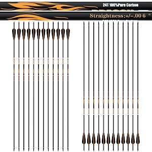 sanlida 100 Pure Carbon Hunting Arrows Olympic-Grade