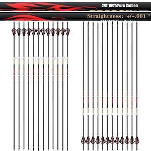 sanlida 100 Pure Carbon Hunting Arrows Olympic-Grade