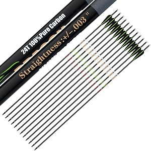 sanlida 100 Pure Carbon Hunting Arrows Olympic-Grade
