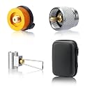 SANLIKE 3Pcs Camping Stove Adapter, Butane To Propane Isobutane Refill Kit