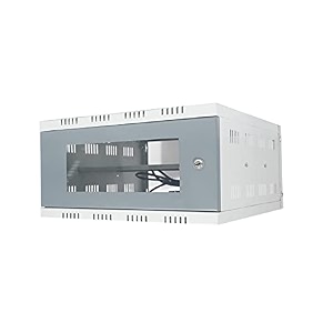 3u cctv dvr rackservernvrnetwork protector rack transparent glass door with 3 power socket plug cabinet box metal 3u size-40cm x 40cm x 20cm