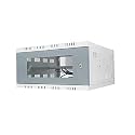 3U CCTV DVR Rack/Server/NVR/Network Protector Rack Transparent Glass Door with 3 Power Socket Plug Cabinet Box Metal (3U Size-40cm X 40cm X 20cm)