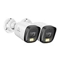 SANNCE 2K 3MP Full Color Night Vision PoE Bullet Security Camera(2 Pack)