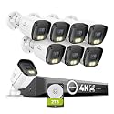SANNCE 4K PoE Security Camera System - NVR with 8PCS Bullet Camera(2TB HDD)