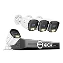 SANNCE 4K PoE Security Camera System - NVR with 4PCS Bullet Cameras(NO HDD)