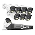 SANNCE 4K PoE Security Camera System - NVR with 8PCS Bullet Cameras(NO HDD)