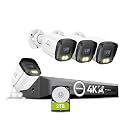 SANNCE 4K PoE Security Camera System - NVR with 4PCS Bullet Camera(2TB HDD)