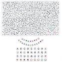 SANNIDHI Acrylic Alphabet Beads 1400 Pcs, 28 Styles, Bracelet Making Kit