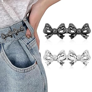 sannidhi 2 sets jeans adjuster waist buckle detachable no sewing