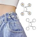 SANNIDHI Button Waist Adjuster, J Size, 2 Pairs, Jeans Tightening Clips
