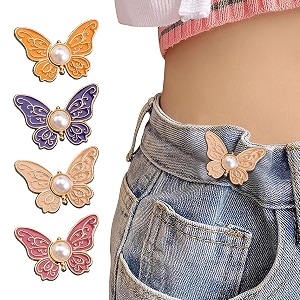 sannidhi jeans tightening clips 4 pairs butterfly adjustable pins 4 colors