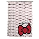 Sanrio Hello Kitty 13-Piece Shower Curtain Set, 72" x 70" Fabric Curtain with Hooks, Polka Dot Kawaii Bathroom Decor, Machine Washable, (100% Officially Licensed Product) by Franco Collectibles
