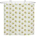 Sanrio Keroppi 13-Piece Shower Curtain Set, 72 x 72 Inch Fabric Curtain with Hooks, Bathroom Decor, Machine Washable, (100% Officially Licensed Product) by Franco Collectibles