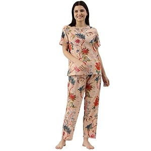 SANSKRUTIHOMES Womens Premium 100 Cotton Printed Co-Ord